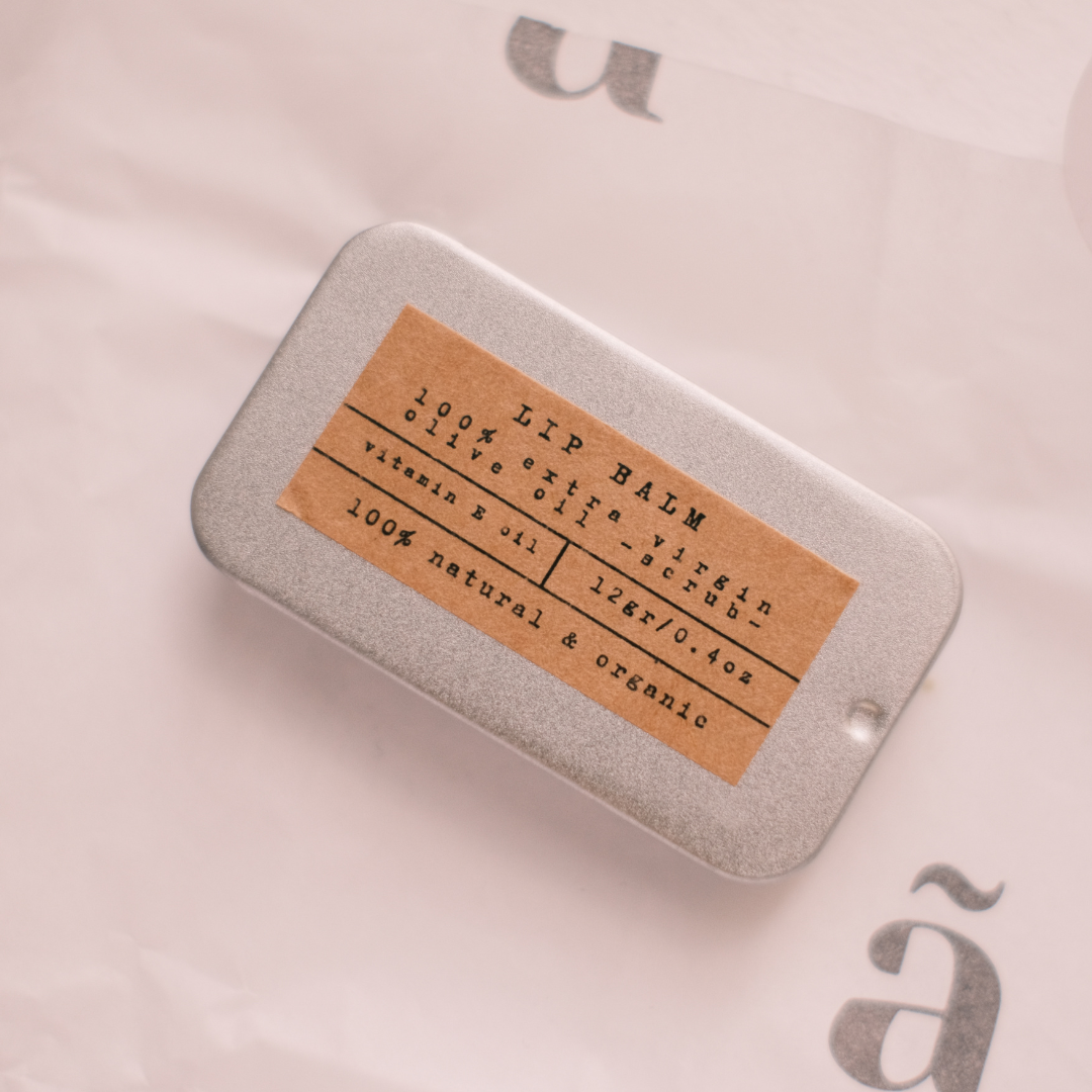 Extra Virgin Olive Oil lip balm tin