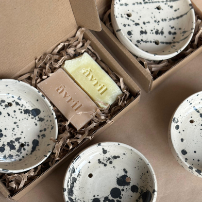 WV Soap Duo + Handmade Ceramic Soap Dish | Collaboration with Kings Hall Pottery